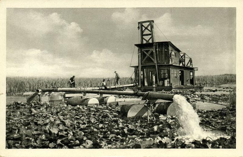 albania, TËRBUFIT, Bonifikimi Draga, Reclamation of Wetlands (1950s) Postcard