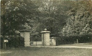 Bleak House Entrance Livingston C1910 Geneseo New York RPPC Photo Postcard 10303