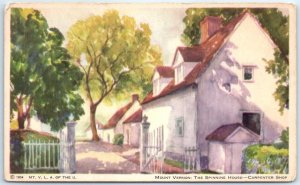 Postcard - The Spinning House-Carpenter Shop - Mount Vernon, Virginia