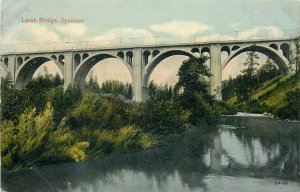 USA Postcard Spokane WA Latah Bridge