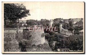 Old Postcard Luxembourg View the Rham Plateau