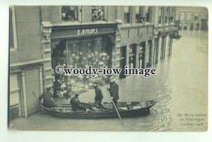 ft1353 - Flood in Vlissingen , Netherlands - postcard