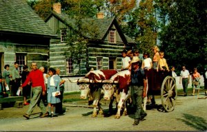 Canada Upper Canada Village Ridng In Ox Cart