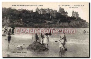Postcard Old Malouine Dinard The castle of sand