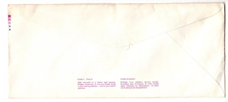Postal Stationery Envelope, Canada, 14 Cent, Used 1979, Nova Scotia