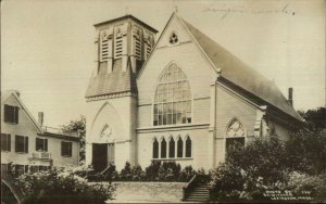 Lexington MA Church c1910 Real Photo Postcard