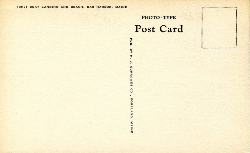 ME - Bar Harbor. Boat Landing and Beach