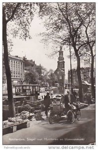 RP, Singel Met Muttoren En Bloemenmarkt, Amsterdam, Netherlands, PU-1959