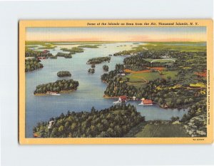 M-187216 Some of the Islands as Seen from the Air Thousand Islands New York USA