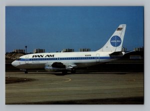 Postcard Pan Am Pan American Airlines Boeing 737-275 Clipper Wedding BI14