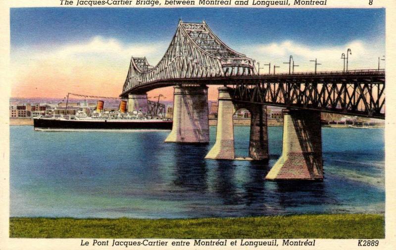 Canada - Quebec, Montreal. Jacques-Cartier Bridge