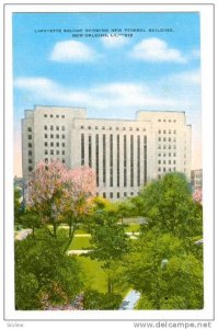 Lafayette Square Showing New Federal Building, New Orleans, Louisiana, 1930-1...