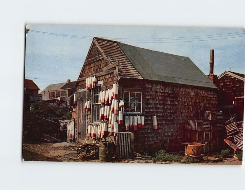 Postcard Lobsterman's Shack, New England