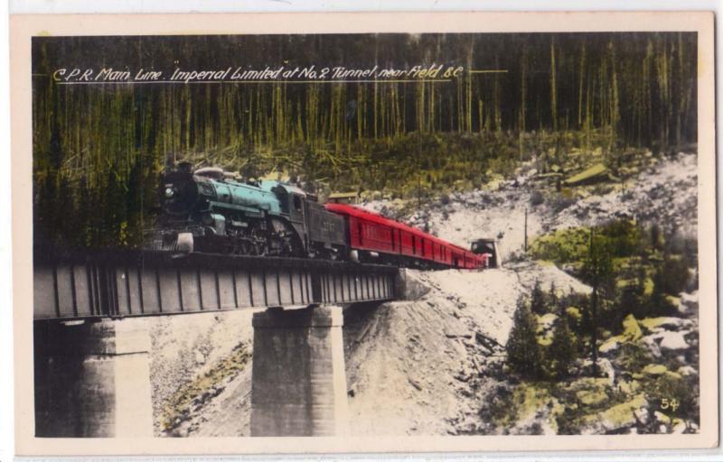 C.P.R. main Line, Imperial limited, No.2 Tun, near Field BC