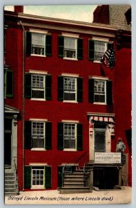 1914  Oldroyd Lincoln Museum  House Where Lincoln Died  Washington DC  Postcard