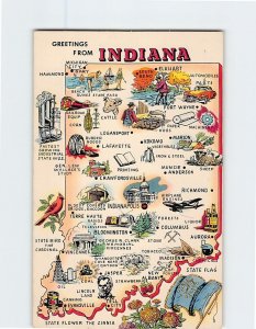 Postcard Greetings From Indiana 