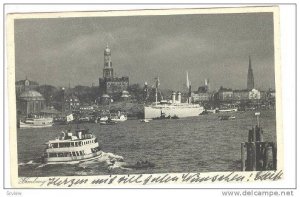 Ship, Ferry, Boats, Hamburg, Germany, PU-1937