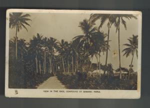 Mint New Guinea BW RPPC Postcard Papua View of Jail Gaol Compund Samarai