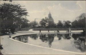 Chicago IL Garfield Park Conservatory & Lake c1905 UDB Postcard