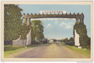 Canadian Gateway to the Thousand Islands, Canada,   PU_1952