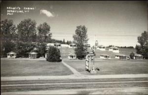 Derby Line VT Kelleys Cabins Real Photo Postcard #2 GULF GAS