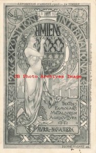 Pierre Ansart, Art Nouveau, Exposition D'Amiens 1906, Le Timbre, Textiles