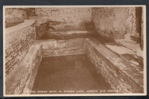 London Postcard - The Roman Bath in Strand Lane - 2nd Century   RS12668