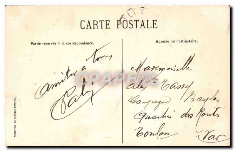 Old Postcard Bordeaux bridge