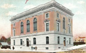 Vintage Postcard 1907 United States Court House & Post Office Jamestown New York