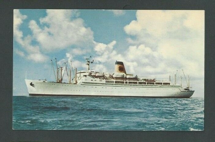 Ca 1964 PPC San Fran Ca SS Monterey Matson Lines Pacific Cruising Mint