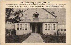 Baltimore Maryland MD Cosy Tourist Inn c1910 Vintage Postcard