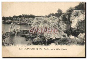 Old Postcard Cap d & # 39Antibes Rocks Villa Eilenroc