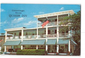 Ocean Grove New Jersey NJ Postcard 1972 Quaker Inn