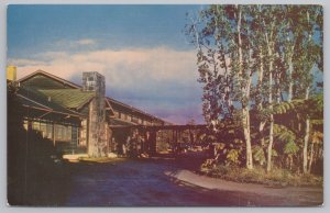 State View~Volcano House Entrance @ Hawaii National Park Near Kau~Vintage PC