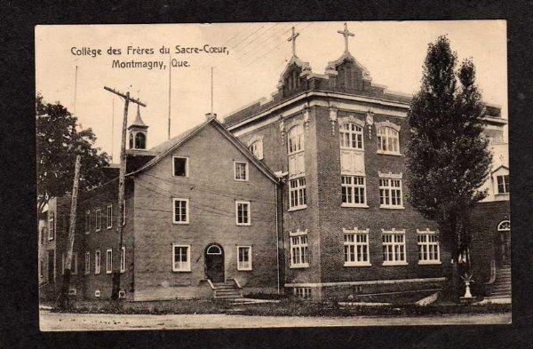 PQ Sacred Heart College MONTMAGNY QUEBEC Postcard Carte Postale QC