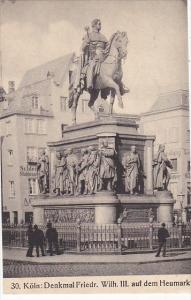 Germany Koeln Denkmal Friedrich Wilhelm III auf dem Heumarkt