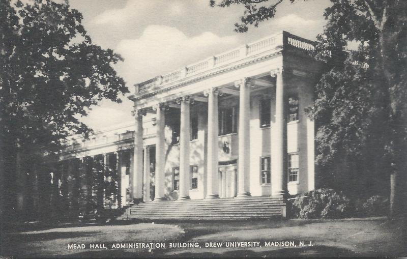 Mead Hall, Drew University, Madison, New Jersey, Early Postcard, Unused