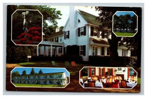 Vintage 1960's Advertising Postcard The Manor Inn Yarmouth Nova Scotia Canada