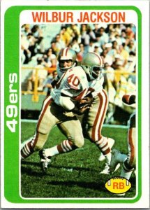 1978 Topps Football Card Wilbur Jackson San Francisco 49ers sk7011