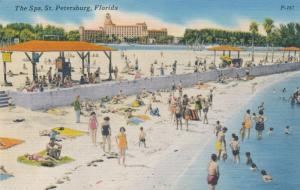 The Spa and Sandy Beach at St Petersburg FL, Florida - Linen