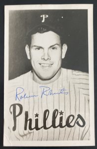 Mint USA Real Picture Postcard Baseball Player Robin Roberts Phillies Signed