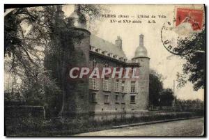 Old Postcard Flers The Hotel De Ville