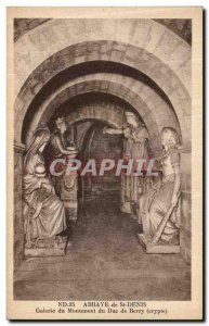 Postcard Abbey of Saint Denis Duke Monument Gallery Berry Crypt