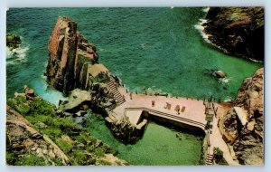 Acapulco Guerrero Mexico Postcard La Quebrada Beach Steps View c1960's