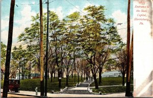 Vtg Harrisburg Pennsylvania PA Entrance to the State Capitol Pre-1907 Postcard