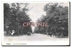 Postcard Old Paris L'Allee des Accacias