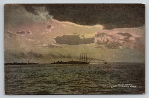 1906  Lower Middle Grounds  Boston Harbor  Massachusetts   Postcard