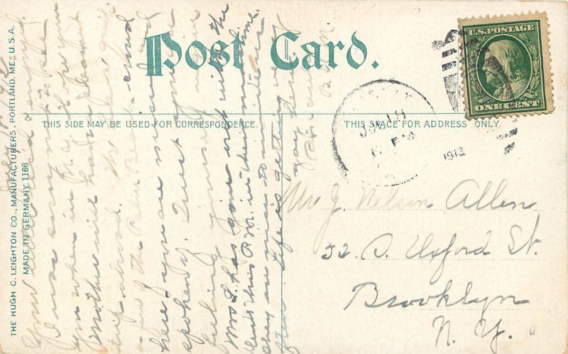 1912 Postcard; Point Judith at Polo Club, Narragansett Pier RI Washington County