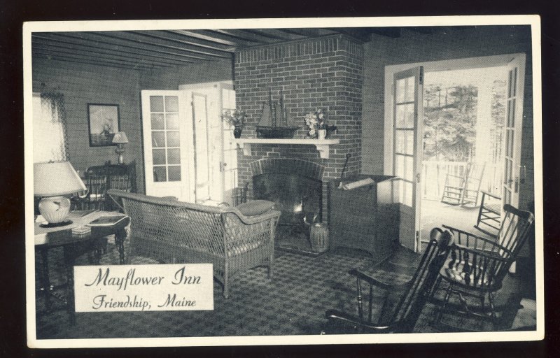 Friendship, Maine/ME Postcard, The Mayflower Inn, 1952!