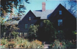 USA Salem Massachusetts House Of Seven Gables Chrome Postcard 09.04